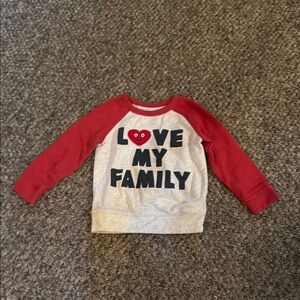 Old Navy Red and Gray Kids Sweatshirt